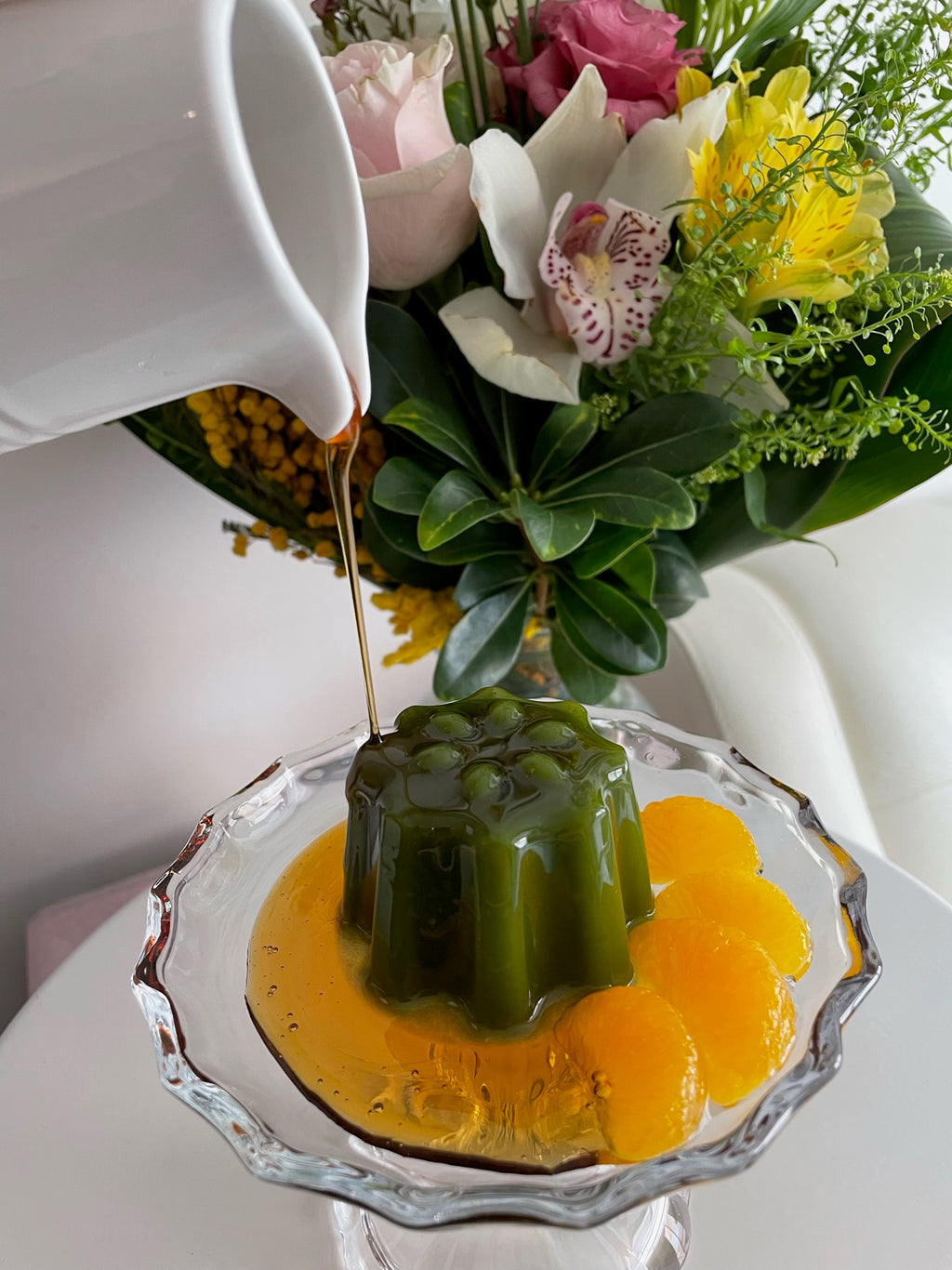 Matcha Kanten Jelly (抹茶寒天ゼリー)