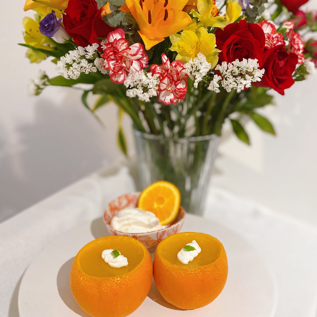 Squeezed Orange Kanten Jelly (生絞りオレンジ寒天ゼリー)