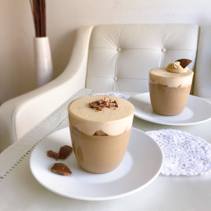 Coffee Milk Kanten Pudding (コーヒーミルク寒天プリン）