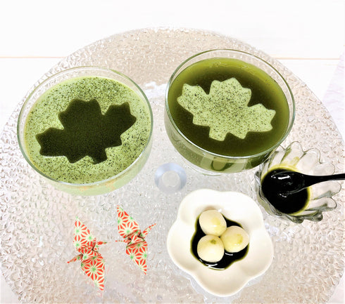 MATCHA KANTEN MIX sample image 抹茶寒天 from Kanten Canada