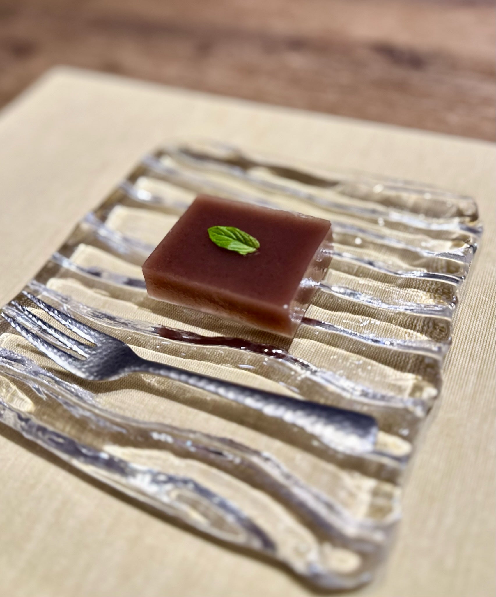 Japanese dessert recipe Mizuyokan (水ようかん) from Kanten Canada